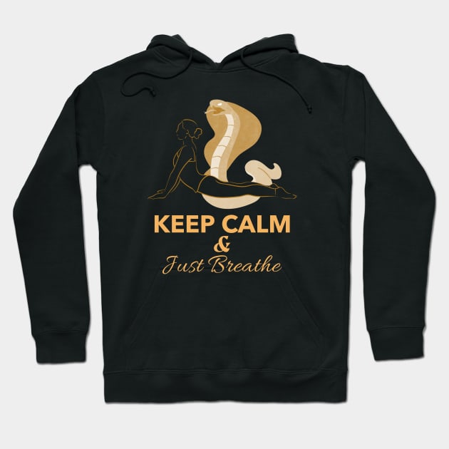 Keep Calm & Just Breathe Hoodie by MIRO-07